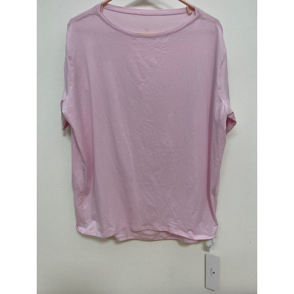 CRZ YOGA Womens Short Sleeve Relaxed Fit T-Shirt Pink Peony Size M 8/10